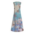 thumbnail image 5 of Robe de Fête Mode Femmes Décontractée Col en V Imprimé Robes Été Sans Manches Robe Chandail Robe de Vacances en Liquidation, 5 of 5