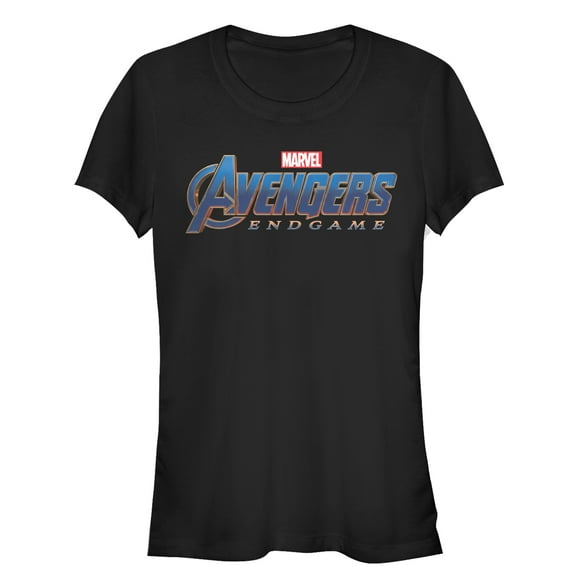 Junior's Marvel Avengers: Endgame Classic Logo Graphic Tee Black 2X Large