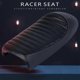 thumbnail image 3 of Motorcycle Retro Seat Vintage Hump Seat Cafe Racer Saddle Scramble Flat Pan For Honda CG125 CB350 CB, 3 of 5