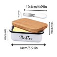 thumbnail image 3 of Mantequilla rectangular con cortador incorporado: recipiente hermético para almacenar alimentos, queso, mantequilla y organizador de cocina apto para lavavajillas., 3 of 5
