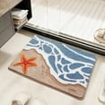 thumbnail image 2 of BZPIZ Cute Ocean Bathroom Rugs, Non Slip Super Absorbent Beach Bathroom Rug Quick Dry Bath Mat for Shower Floor, Kitchen Decor, 2 of 6
