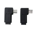 thumbnail image 3 of Posdou 1 Pair Right Left 90 Degree Angle Micro USB Male to Micro USB Female Adapter, 3 of 5
