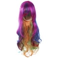 thumbnail image 5 of Mufeng Women's Gradient Long Curly Hair Wigs Lolita Anime Cosplay Wigs Colorful Body Wave Wigs Type B One Size, 5 of 7