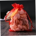 thumbnail image 4 of unbranded 100Ud Sacos De Organza Rojo Oscuro Con Cordón Para Detalles De Fiesta Y Dulces, 4 of 8