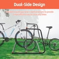 thumbnail image 4 of 10-Bike Heavy-Duty Steel Bike Storage Rack, Double-Sided Freestanding Bicycle Stand for Garage Yard Shop, Outdoor & Indoor Use, Easy Assembly, 4 of 13