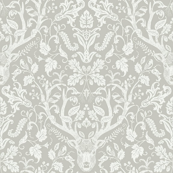 Nuwallpaper Taupe Escape To The forest Peel & Stick Wallpaper