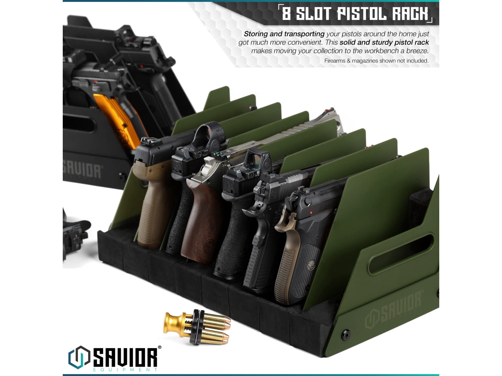 Savior Pistol Rack (8 Slots)(Green)