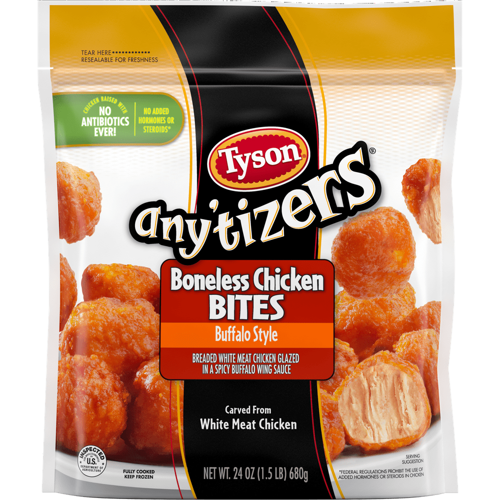Tyson® Any'tizers® Boneless Chicken Bites, Buffalo Style, 1.5 lb Bag