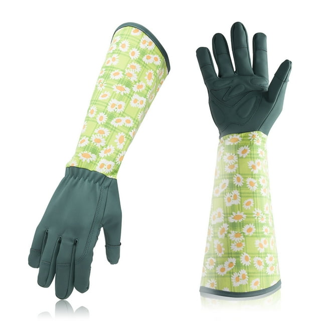 Apuakthei Guantes de poda con estampado de jardín para hombres/mujeres, guantes de jardinería antiespinas para plantar flores, los mejores regalos y herramientas de jardinería