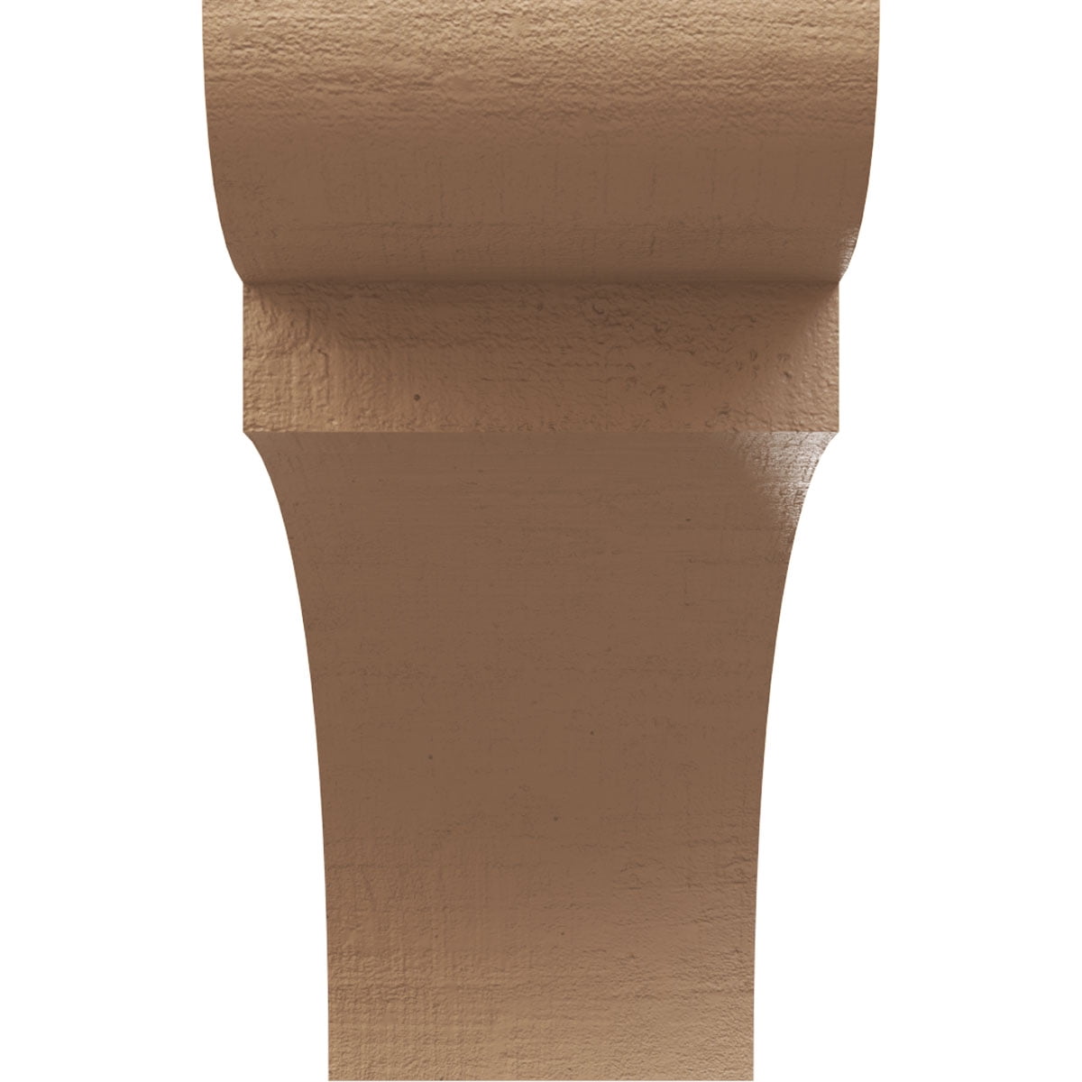 9"W x 27"D x 18"H Classic Yorktown Rough Cedar Woodgrain TimberThane Corbel, Primed Tan