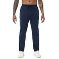 thumbnail image 3 of NEIKU Men's Winter Warm Fleece Jogging Pants Water Resistant With 3 Zipper Pockets Athletic Gym Workout Sweatpants Navy XL, 3 of 7