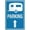 Warning Sign 6, variant on Caravan Parking Image - Straight Arrow Aluminum Warning Sign 12 x 8 Inches - with Symbol, Weatherproof Signage for Indoor Outdoor Campground, RV Park