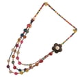 thumbnail image 3 of Bohemia Necklace with Retro Style for Women Featuring Wood Beads and Coconut Shell in Assorted Color 2pcs, 3 of 3