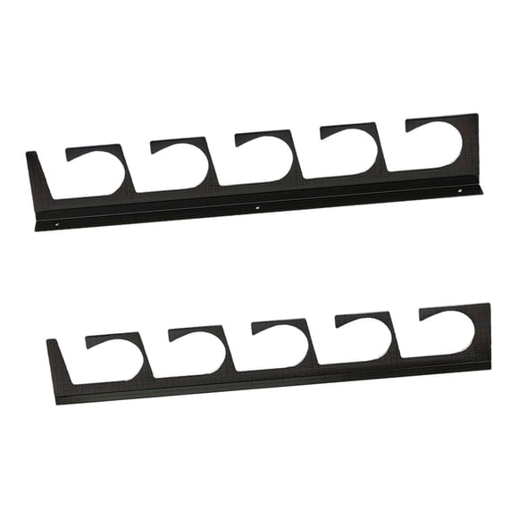 harper Fishing Rod Organizer Wall Mount Durable Carbon Steel Display Stand Easy Install Can Hold 5 Rod