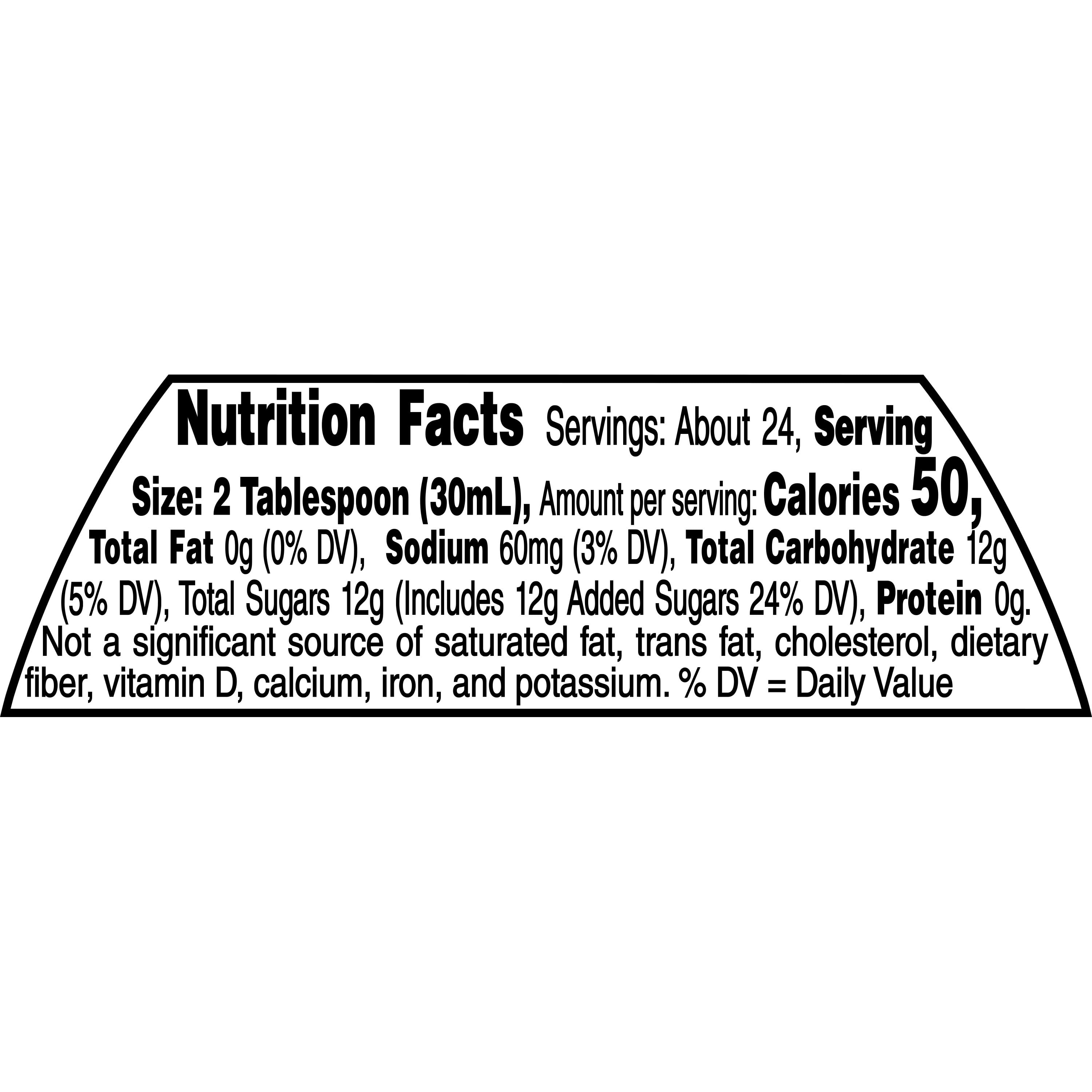 Aunt Jemima Original Lite Syrup Bottle, 24 fl oz