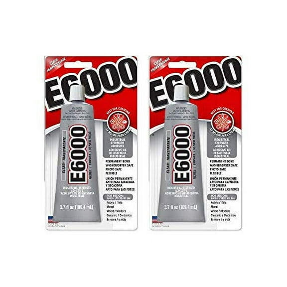 E6000 Craft Adhesive 3.7 oz (Pack of 2) (2 x (Pack of 2))