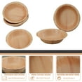 thumbnail image 7 of Paper Bowls, 50 Count 8 oz Disposable Wood Grain Bowls, Thickened Leak-Proof Microwave Safe for Birthday Parties, Camping, BBQ, Picnics and Family Events, 7 of 7
