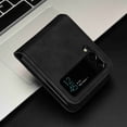 thumbnail image 3 of TECH CIRCLE for Samsung Galaxy Z Flip 6 5G Case, Galaxy Z Flip 6 PU Leather Card Slots Case Ultra Thin Slim Durable Protective Phone Cover for Samsung Galaxy Z Flip 6 5G,Black, 3 of 4