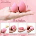 thumbnail image 3 of Drift Bottle 15 Pieces Powder Puff Set Beauty Egg Thumb Powder Puff Cotton Powder Puff Mini Powder Puff, 3 of 7