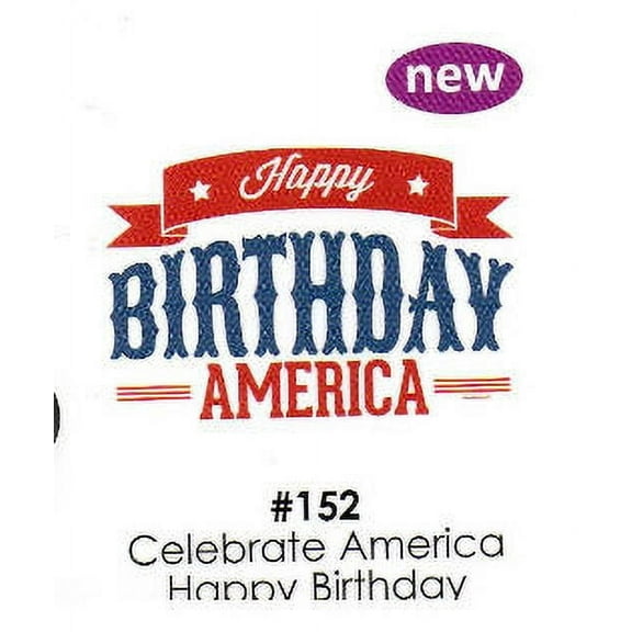 Celebrate America Happy Birthday Cake Decoration Edible Frosting Photo Sheet