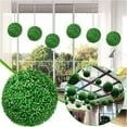 thumbnail image 2 of 5.12" Artificial Boxwood Topiary Ball 4 Layers Faux Decorative Green Plant Ball for Garden Wedding Patio, Indoor/Outdoor Decor, 2 of 8