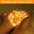 thumbnail image 3 of Guirnalda de luces solares para exteriores, 12 m, 120 LED, impermeable, con 8 modos de iluminación para jardín, patio, casa, Navidad, boda, fiesta, color blanco, 3 of 3