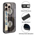 thumbnail image 2 of WIRESTER Shockproof Soft Rubber Cover Case for Apple iPhone 16 Pro Max 6.9" 2024, Retro Clear Cassette Tape Hip Hop, 2 of 5