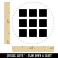 thumbnail image 2 of Squares Grid Self-Inking Rubber Stamp Ink Stamper - Black Ink - Medium 1 Inch, 2 of 7