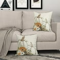 thumbnail image 3 of Fall Pillow Covers 18x18 Set of 2 Watercolor White Grey Pumpkin Flower Throw Pillows Outdoor Autumn Thanksgiving Decorative Pillow Case Square Linen Cushion Covers Farmhouse Decor for Couch Sofa Bed, 3 of 6