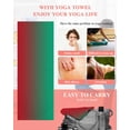 thumbnail image 5 of Green Red Ombre Yoga Towel for Hot Yoga Non Slip, Modern Abstract Art Aesthetics Yoga Mat Towel Absorbent Yoga Sweat Towels Microfiber Hot Yoga Blanket for Bikram Pilates 26"x70", 5 of 7