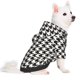 thumbnail image 2 of Balery Houndstooth Black And White Sudadera con Capucha para Perros Pequeños – Ropa para Mascotas, Disfraz para Perros y Gatos, Ideal para Fiestas y Cosplay-Large, 2 of 7