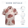 thumbnail image 7 of High Quality Hawaiian Shirts for Men Short Sleeve Aloha Beach Shirt Floral Summer Casual Button Down Shirts Blouses 6BCYIO, 7 of 7