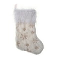 thumbnail image 1 of Coxeer Christmas Tree Stocking Embroidered Snowflake Hanging Stocking Xmas Stocking, 1 of 10