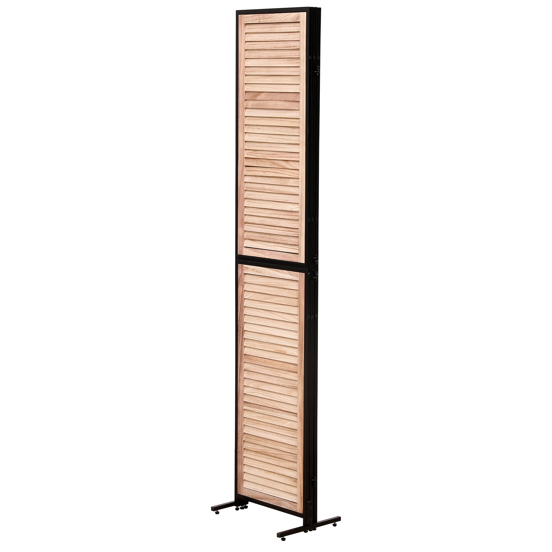 3 Panel 5.9 FT Wooden Room Dividers Folding Privacy Screen Free Standing Room Separation Indoor Wall  Partition Screen for Home Office Bedroom Bathroom, Wood