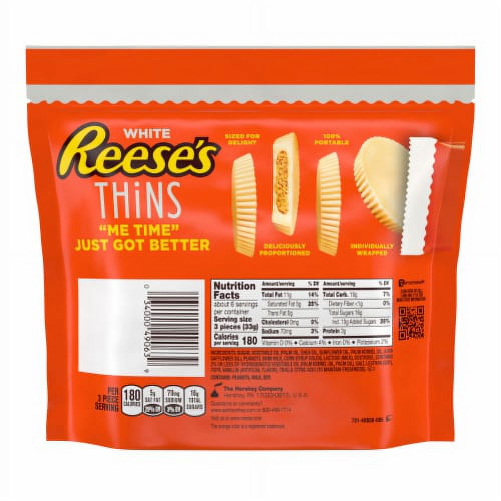 2X-REESE'S THiNS White Creme Peanut Butter Cups Candy Share Pack - 7.37 oz - 1 pk