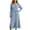 Blue, variant on Long Robes for Women Solid Color Casual Belt Loungewear Loose Soft Warm Robes S, Gifts for Women