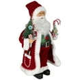 thumbnail image 3 of Northlight Candy Cane Santa Claus Christmas Figure - 18" - Red and White, 3 of 6