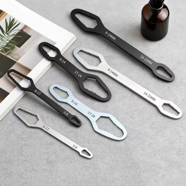 Sentmoon Ratchet Wrenches Set Ratchet Wrench Double End Wrench Tool Metric Spanner Assorted Sizes for Nut Bolt Removal Tight Space Repair Auto Home Workshop Use