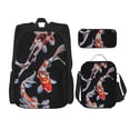 thumbnail image 1 of Balery Tricolor Koi Fish Trio Mochila escolar 3 en 1 para niños: mochila resistente con lonchera térmica y estuche para lápices. Mochila escolar para niños y niñas., 1 of 7