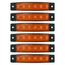 HONMEET 6Pcs Waterproof Marine Boat Lights Yellow ABS Material Energy Saving