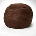 thumbnail image 7 of Classic Cozy Brown Bean Bag Chair, 7 of 7