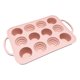 thumbnail image 1 of Molde para cupcakes de silicona regular para 12 tazas con silicona antiadherente sin BPA, perfecto para hacer muffins, tartas y panes, 1 of 5