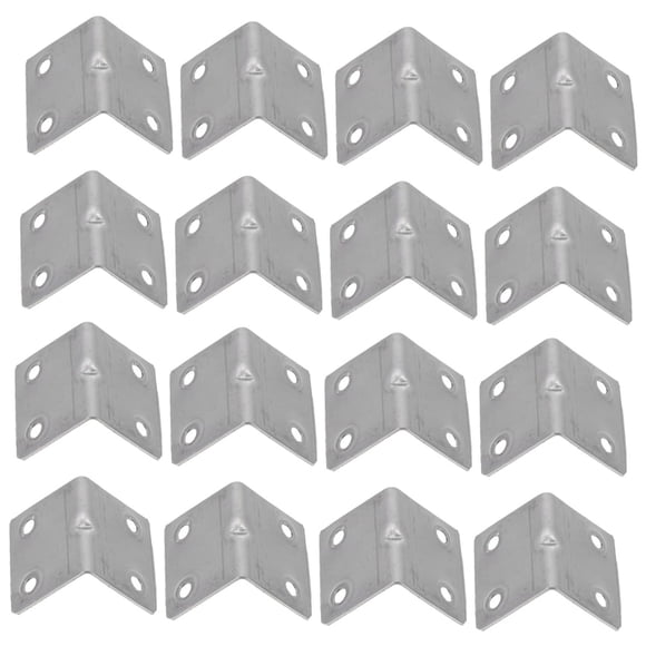 Durable Metal Corner Brace, Heavy Duty Anti-Corrosion Stainless Steel Surface L Shaped Brackets for Furniture Reinforcement, 30PCS Right-Angle Bracket with Wide Application,