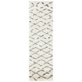 thumbnail image 5 of SAFAVIEH Casablanca Arturas Geometric Shag Runner Rug, Ivory/Brown, 2'3" x 8', 5 of 10