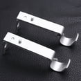 thumbnail image 4 of KONTONTY 2Pcs Drapery Rod Bracket Plated Silver Finish with Vintage Style for Home Decoration, 4 of 8