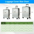 thumbnail image 2 of Uxcell 1Pcs Luggage Covers, 24 Inch Waterproof Suitcase Cover Protectors, Silver-grey, 2 of 6