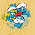 thumbnail image 2 of Smurfs T-Shirt Papa Smurf Smurfette All For One Unisex Graphic Tee For Men & Women, 2 of 7