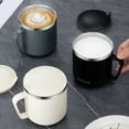 thumbnail image 1 of Xihbxyly Taza de Acero Inoxidable con Doble Aislamiento, Capacidad de 400 Ml, Asa Ergonómica, Tapa Hermética, Ideal para Viajes, Ideal para La Oficina, Ideal para Uso En Casa o Al Aire Libre, En Beig, 1 of 7