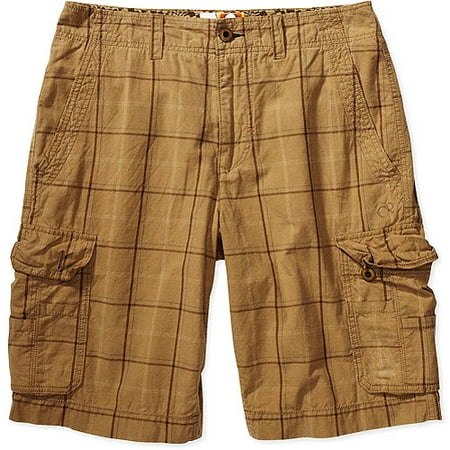 Men's Plaid Cargo Shorts