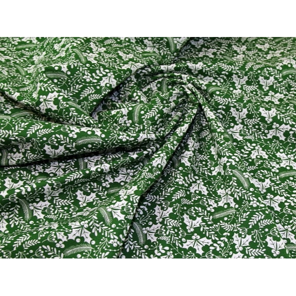 Woven Cotton Dress Fabric Green - per yard